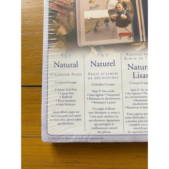 New 2004 Creative Memories Natural Scrapbook Pages 7x7 (12 sheets) - Picture 2 of 4